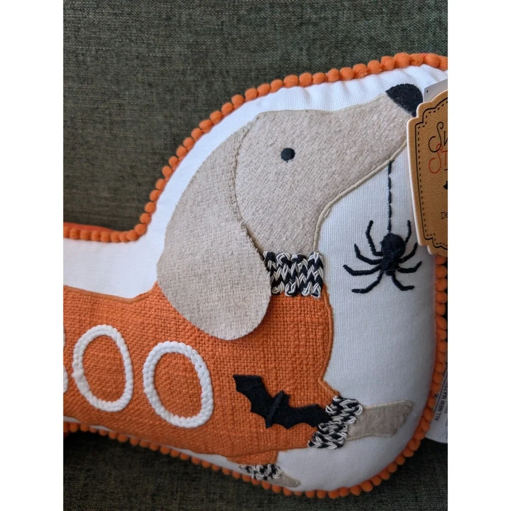 Halloween Dachshund Dog Decorative Pillow 